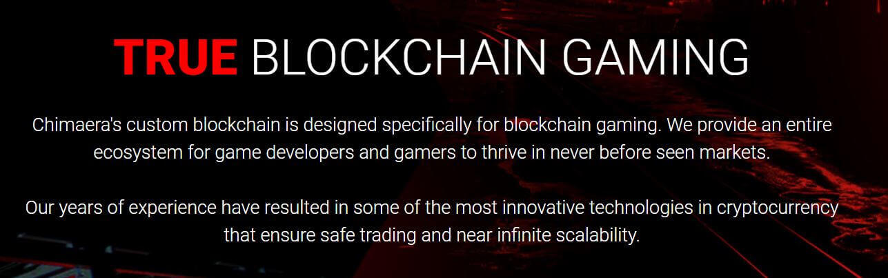 Chimaera Games Creation on a Blockchain